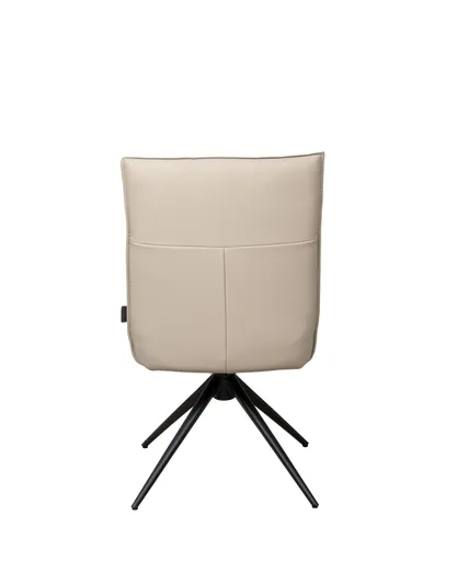 Stuhl MARCELLA - drehbar, Leder, Latte