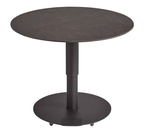 Couchtisch Camas - LBH ca. 75x75x42 cm, Keramik, Schwarz