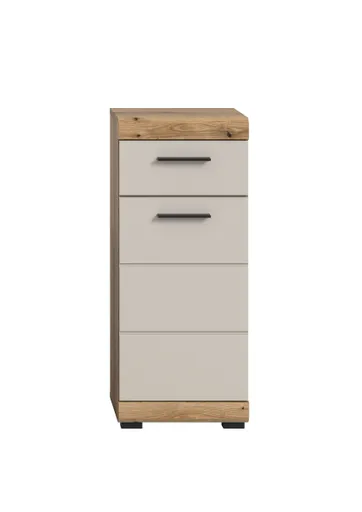 Standschrank - B ca. 37 cm, Evoke Eiche Nachbildung, Kaschmir