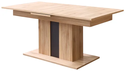 Esstisch - ausziehbar, LB ca. 180x90 cm, Eiche Nachbildung, Eiche dunkel Nachbildung