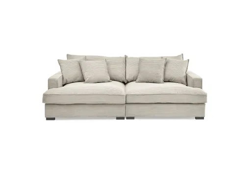 Megasofa - 3-Sitzer, Stoff, Beige