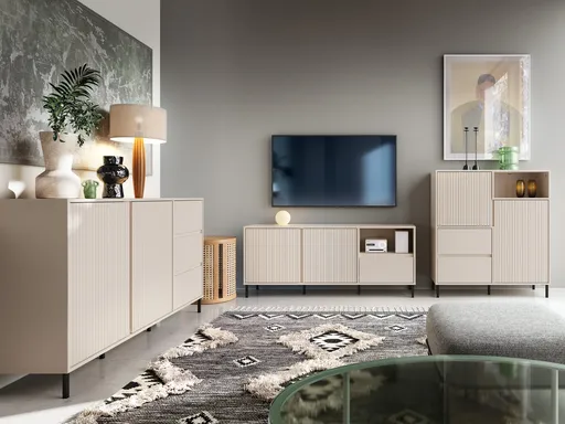 TV-Lowboard - B ca. 158 cm, Kaschmir