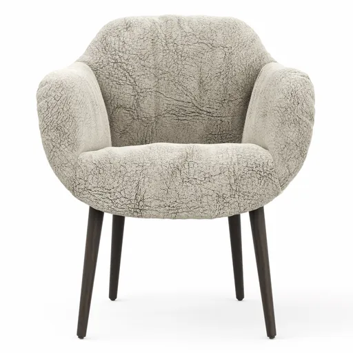 Sessel Sevano - Leder, Offwhite