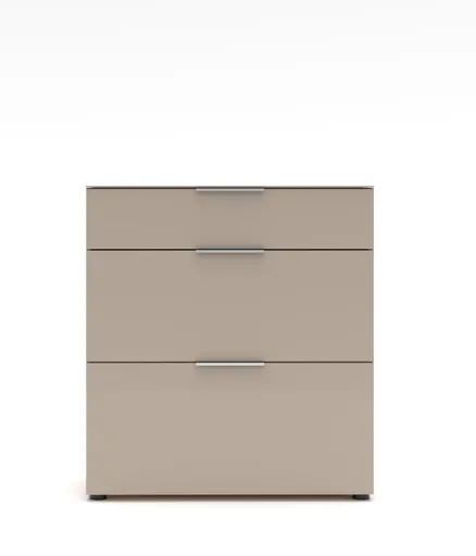 Schuhschrank - B ca. 90 cm, Riva Eiche Nachbildung, Kaschmir