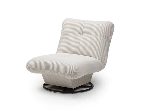 Drehsessel - Stoff, Creme