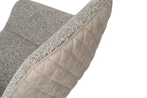 Armlehnstuhl MARIETTA - drehbar, Stoff, Hellbraun