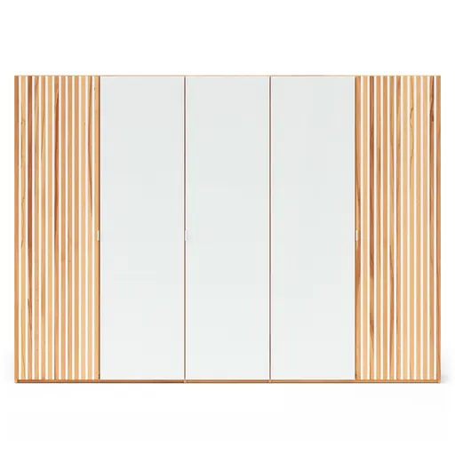 Drehtürenschrank Tigris - B. ca. 300 cm, Kernbuche massiv, geölt
