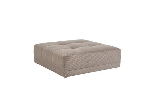 Hocker JANNI - Stoff, Taupe