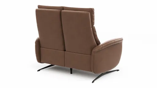 Sofa Sitz.Konzept Sofa - 2-Sitzer inkl. Relaxfunktion (motorisch) und Kopfteilverstellung, Leder, Cognac