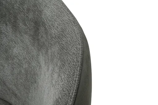 Stuhl MERRITH - drehbar, Stoff, Graublau