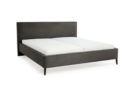 Polsterbett- Liegefläche ca. 180x200 cm, Stoff, Grau