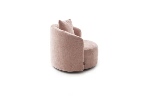 Drehsessel Valdis - Stoff, Rose