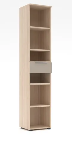 Büroregal - B ca. 40 cm, Riva Eiche Nachbildung, Kaschmir