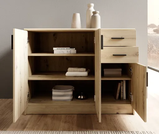 Kommode - B ca. 109 cm, Artisan Eiche Nachbildung