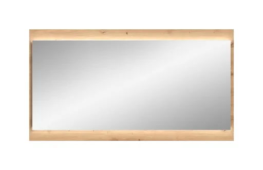 Garderobe - mit Beleuchtung, Weiß, Artisan Eiche Nachbildung