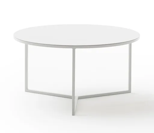 Couchtisch Joan 5 -  LBH ca. 80x80x41,5 cm, Metall, Kreidefarben