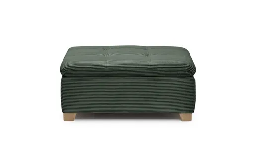 Hocker JAMILA - Stoff, Grün