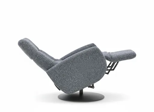 TV-Sessel - Größe S, Relaxfunktion, Kopfteil verstellbar, Stoff, Marine