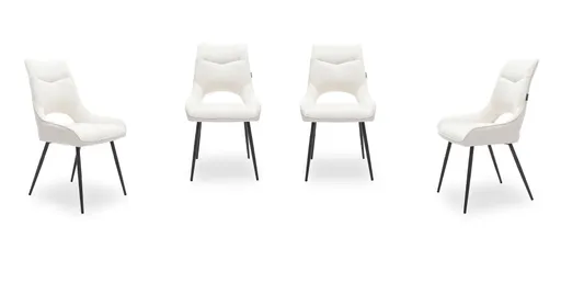 Stuhl MEAVE - Stoff, Creme