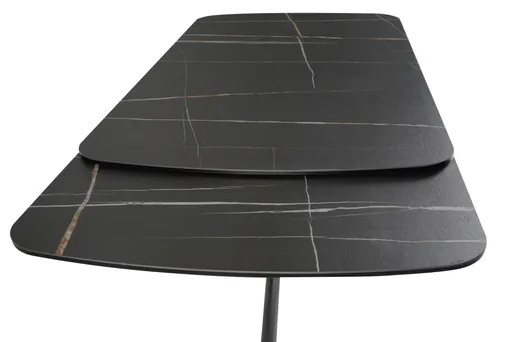 Esstisch MAXIE - ausziehbar, LB ca. 190x98 cm, Glaskeramik, Anthrazit Struktur