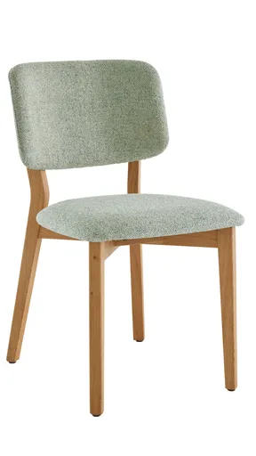 Stuhl Mila - Stoff, Limone