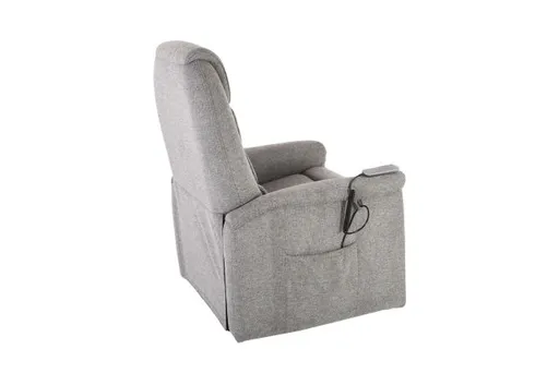 TV-Sessel - Relaxfunktion, Aufstehhilfe, Stoff, Grau