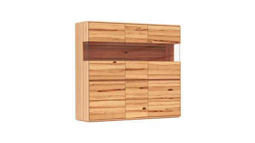 Highboard Hillsboro - Buche/Kernbuche natur, geölt