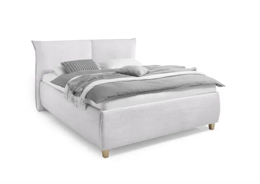 Bettgestell ALICA- Liegefläche ca. 180x200 cm, Stoff, Hellgrau