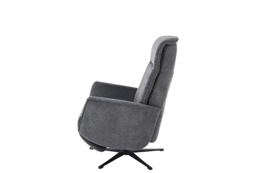 TV-Sessel - Relaxfunktion, Stoff, Dunkelgrau