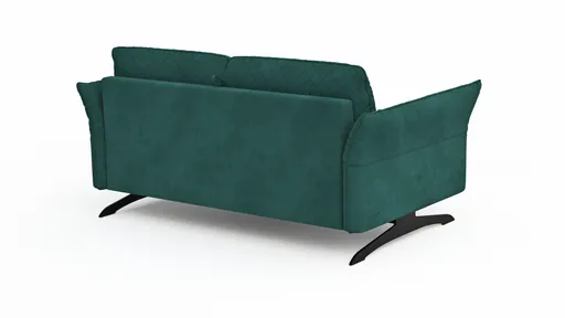 Sofa Melida - 2,5-Sitzer inkl. Schlaffunktion, Stoff, Smaragd