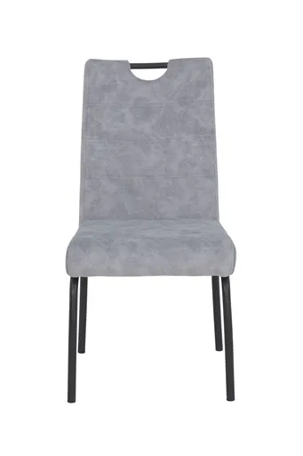 Stuhl - Stoff, Grau