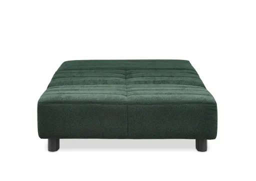  Faltsofa Easy - 2-Sitzer ohne Armlehne, ca. 140 cm inkl. Schlaffunktion, Stoff, Dunkelgrün