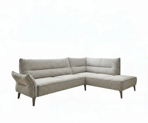 Ecksofa - 2,5-Sitzer mit Ecke rechts, Stoff, Beige