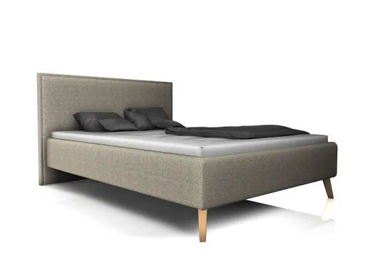 Bettgestell Carmen - Liegefläche ca. 140x200cm, Stoff, Beige