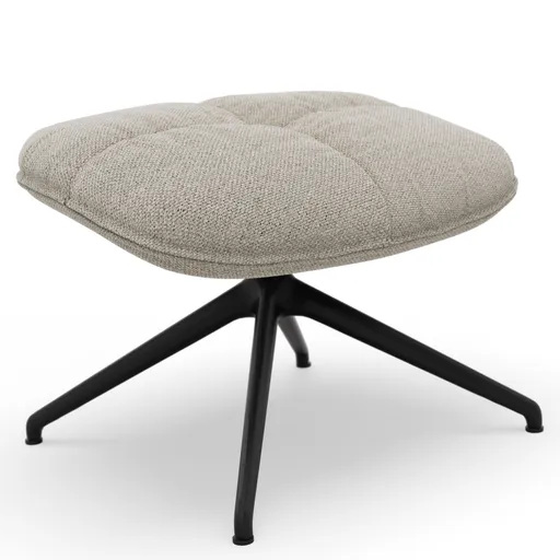 Hocker Unn - Stoff, Beige