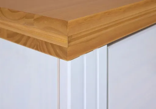 Nachtkommode - B ca. 68 cm, Weiß, Oak Colori