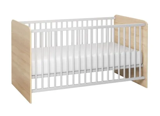 Babybett- Liegefläche ca. 70x140 cm, Eiche Dekor
