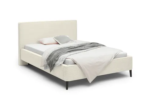 Polsterbett- Liegefläche ca. 140x200 cm, Stoff, Beige, Inkl. Matratze