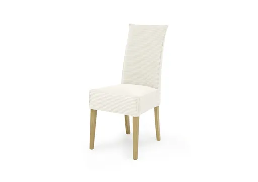 Stuhl SITTING TOGETHER_K- Stoff, Creme, Eiche Natur