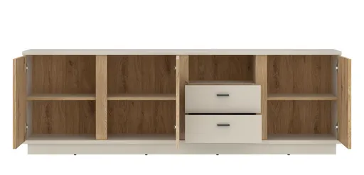TV-Board - B ca. 200 cm, Kaschmir, Cremona Eiche Nachbildung
