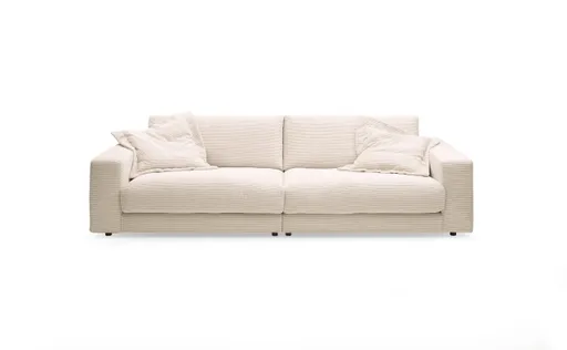 Megasofa CALIX - 3-Sitzer, Microfaser, Natur