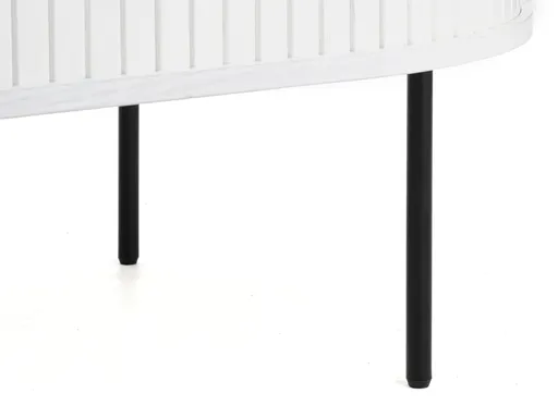 Couchtisch - LB ca. 120x60 cm, Eiche Furnier, Weiß