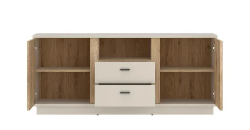 TV-Board - B ca. 150 cm, Kaschmir, Cremona Eiche Nachbildung