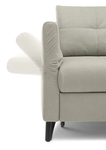 Sofa Peppina - 2-Sitzer, Stoff Grau