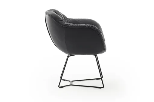 Dinnerchair Sevano - Leder, Anthrazit
