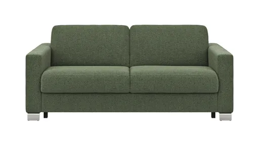 Sofa Nuoro - 2,5-Sitzer inkl. Schlaffunktion, Armlehne 1, Stoff, Olivgrün