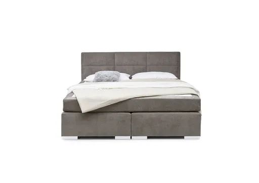 Boxspringbett SIRKO- Liegefläche ca. 180x200 cm, Stoff, Grau