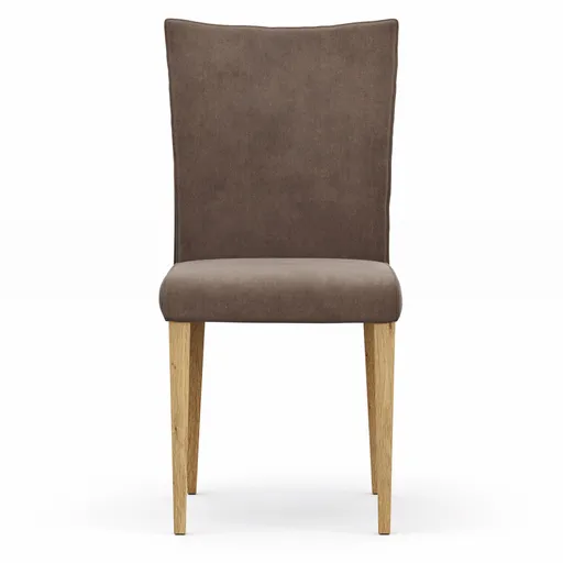 Stuhl Florea - Stoff, Dunkelbraun