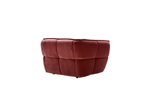 Sessel Hedda - Velour, Weinbeere