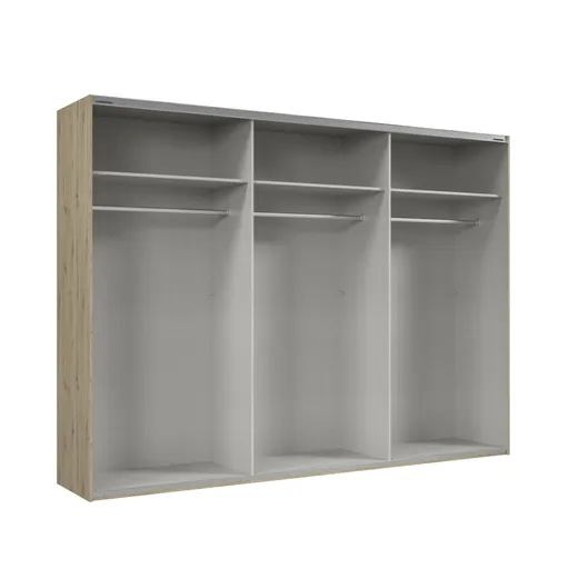 Schwebetürenschrank- B ca. 300 cm, Eiche Dekor 